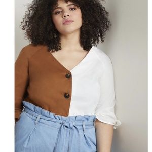 Eloquii size 28 Two Tone Top